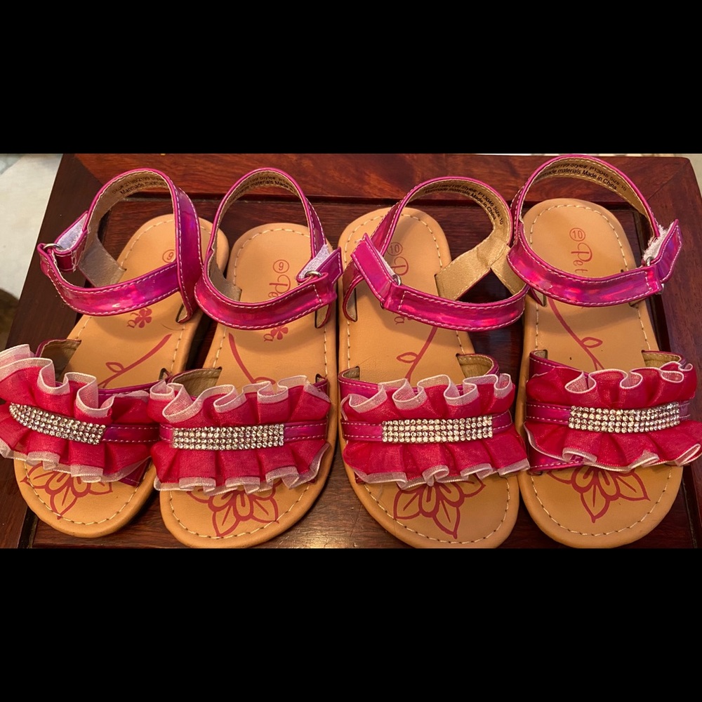 Hot pink Ruffle Sandal - Picture 5 of 5